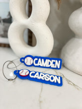 Load image into Gallery viewer, Baseball bag tag