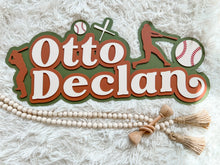 Load image into Gallery viewer, 3 layer name sign *PLEASE SEE ALL PHOTOS FOR COLOR CHOICES*