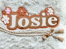 Load image into Gallery viewer, 3 layer name sign *PLEASE SEE ALL PHOTOS FOR COLOR CHOICES*