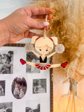 Load image into Gallery viewer, Cheerleader stocking tag/ornament/gift
