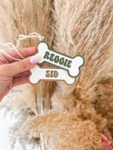 Load image into Gallery viewer, Dog bone stocking tag/ornament
