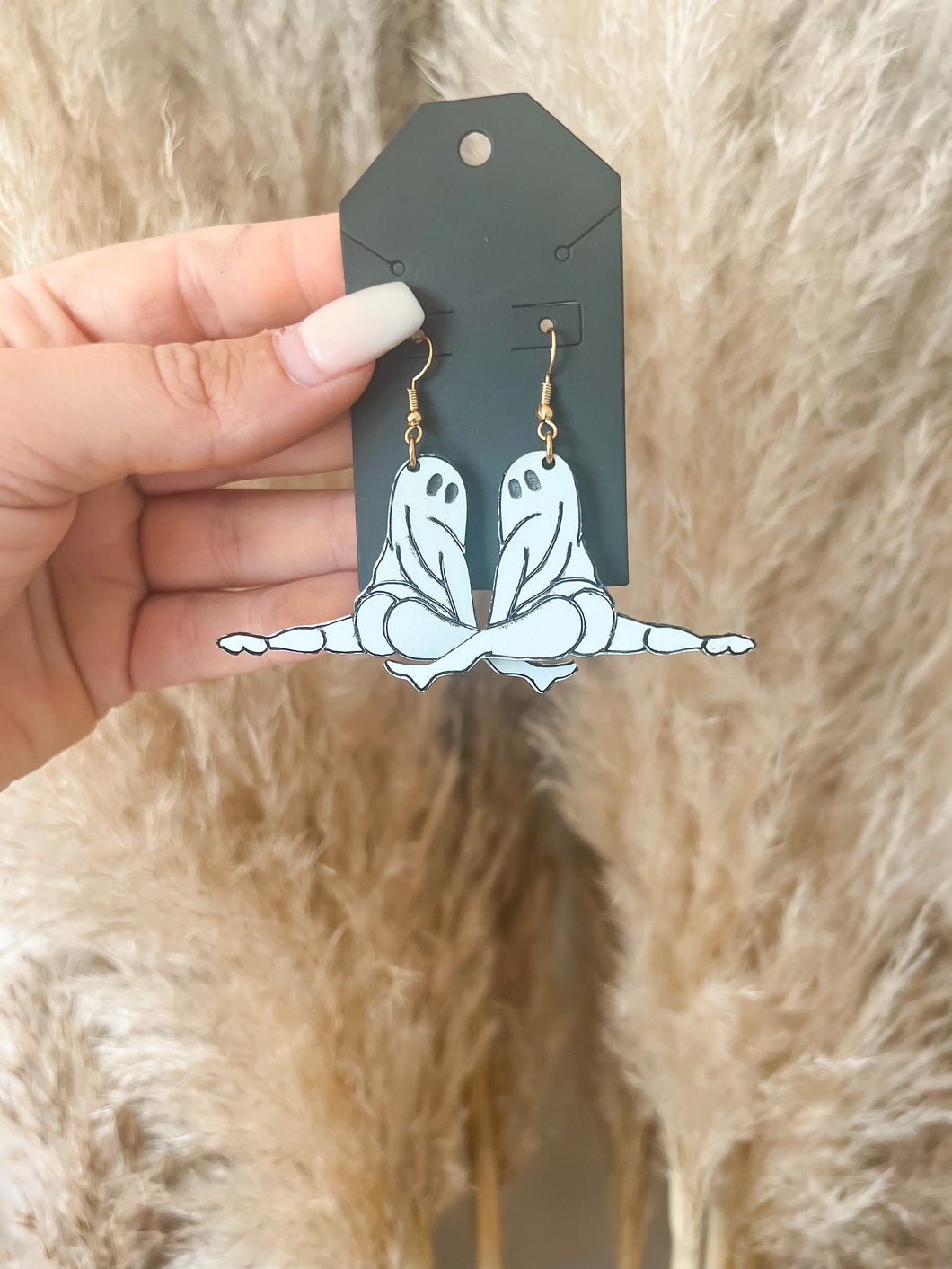 Booty ghost earrings