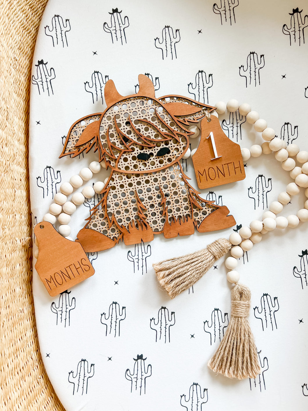 Cow milestone (highland cow)